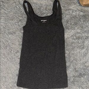 Old Navy Gray Fitted Sleeveless Tank Top